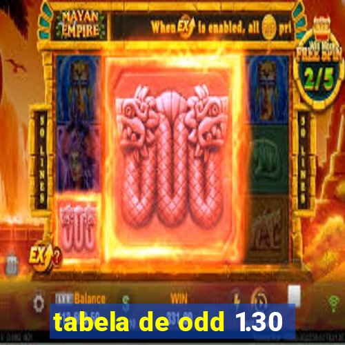 tabela de odd 1.30