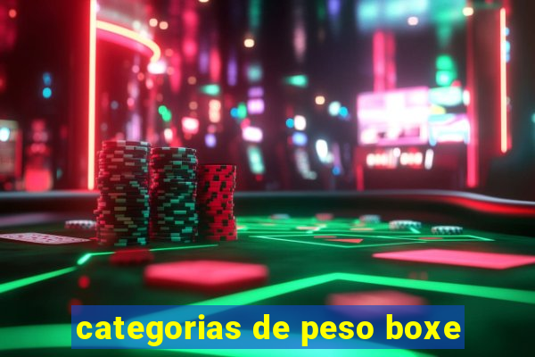 categorias de peso boxe