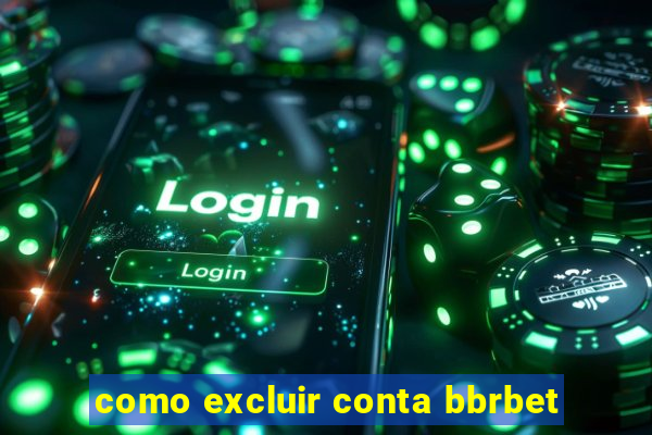 como excluir conta bbrbet