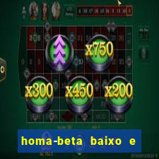 homa-beta baixo e glicose normal