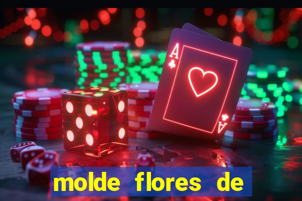 molde flores de papel para imprimir